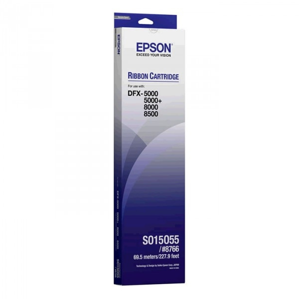 Epson S015055 (# 8766) ruban encreur noir (d'origine) C13S015055 080040 - 1