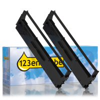 Epson S015647 ruban encreur 2 pièces (marque 123encre) - noir C13S015647C 084315