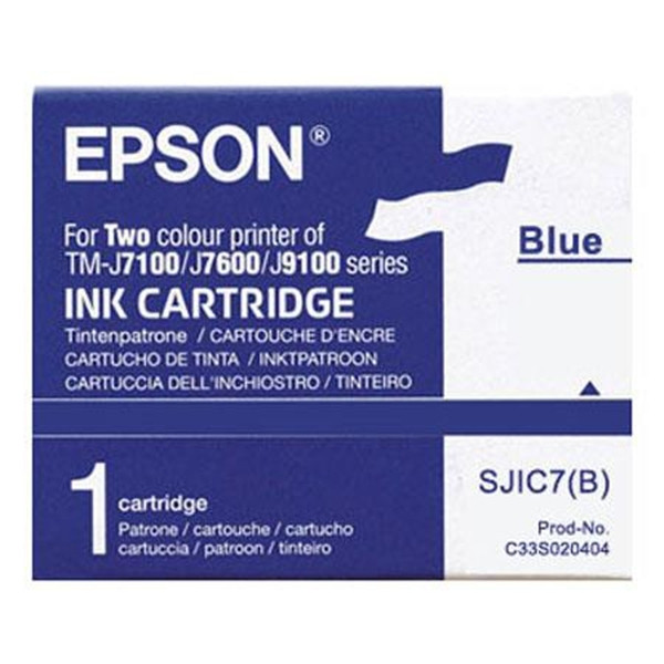 Epson S020404 (SJIC7B) cartouche d'encre bleue (d'origine) C33S020404 080212 - 1