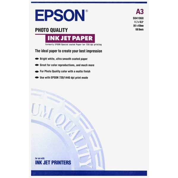 Epson S041068 papier photo jet d'encre DIN 104 g/m² A3 (100 feuilles) C13S041068 150382 - 1