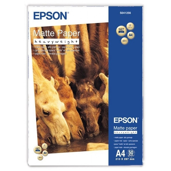 Epson S041256 papier photo mat à fort grammage 167 g/m² A4 (50 feuilles) C13S041256 064600 - 1