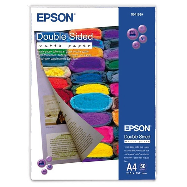 Epson S041569 papier mat recto-verso 178 g/m² A4 (50 feuilles) C13S041569 064615 - 1