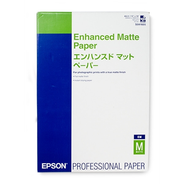 Epson S041719 Enhanced papier photo mat 192 g/m² A3+ (100 feuilles) C13S041719 150332 - 1