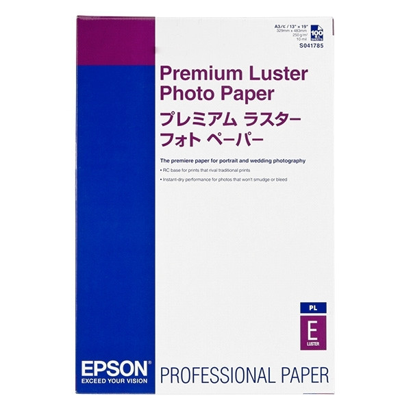 Epson S041785 Premium Luster papier photo 260 g/m² A3+ (100 feuilles) C13S041785 150336 - 1