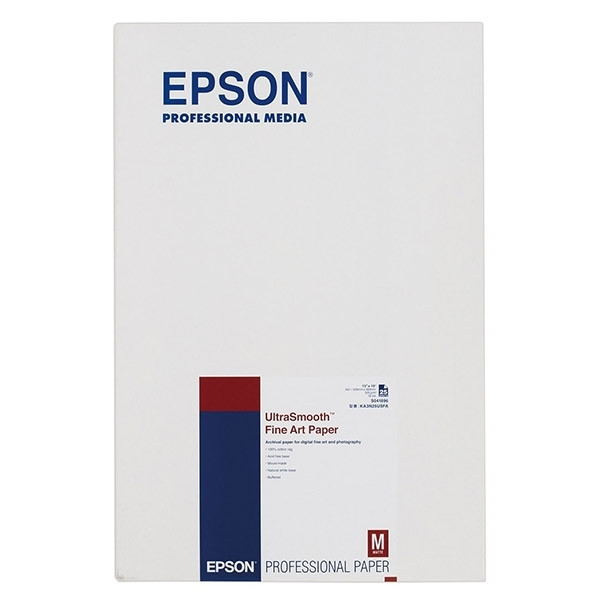Epson S041896 Ultrasmooth Fine Art Paper 325 g/m² A3+ (25 feuilles) C13S041896 153052 - 1