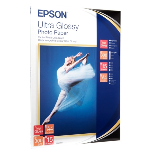 Epson S041927 Ultra Glossy papier photo 300 g/m² A4 (15 feuilles) C13S041927 064638 - 1