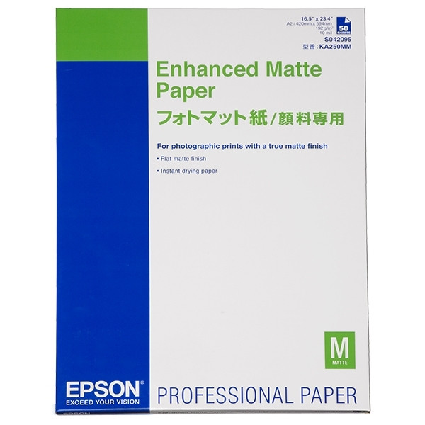 Epson S042095 Enhanced papier mat 192 g/m² A2 (50 feuilles) C13S042095 153077 - 1