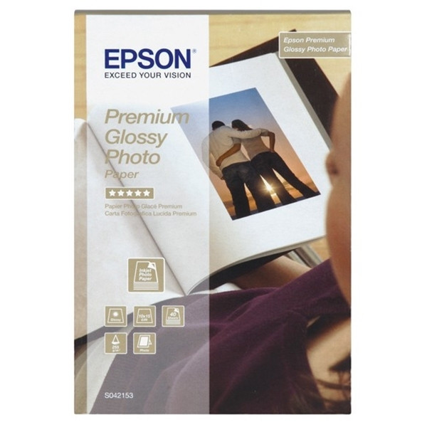 Epson S042153 Premium Glossy papier photo 255 g/m² 10 x 15 cm (40 feuilles) C13S042153 064652 - 1