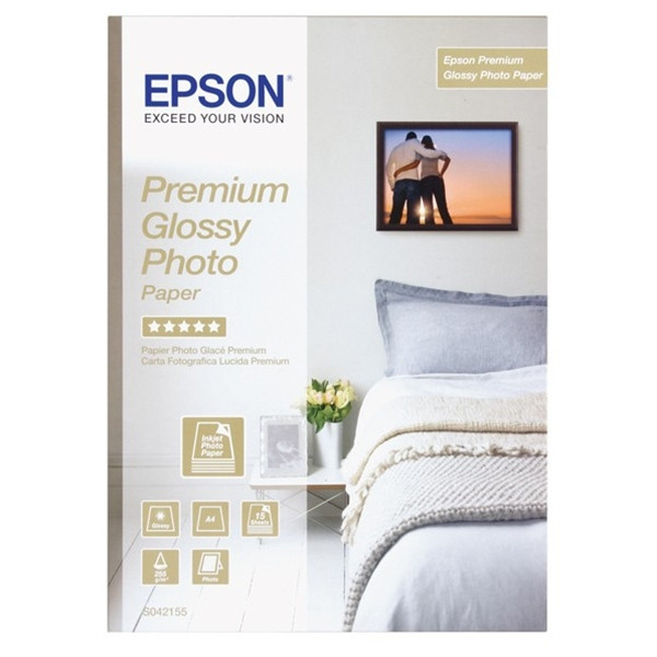 Epson S042155 Premium Glossy papier photo 255 g/m² A4 (15 feuilles) C13S042155 064602 - 1