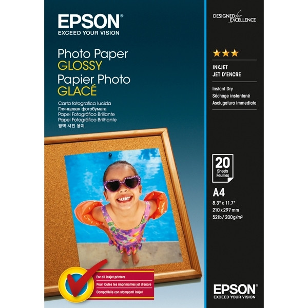 Epson S042538 Glossy papier photo 200 g/m² A4 (20 feuilles) C13S042538 153026 - 1