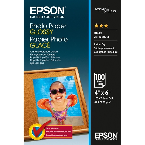 Epson S042548 Glossy papier photo 200 g/m² 10 x 15 cm (100 feuilles) C13S042548 153004 - 1