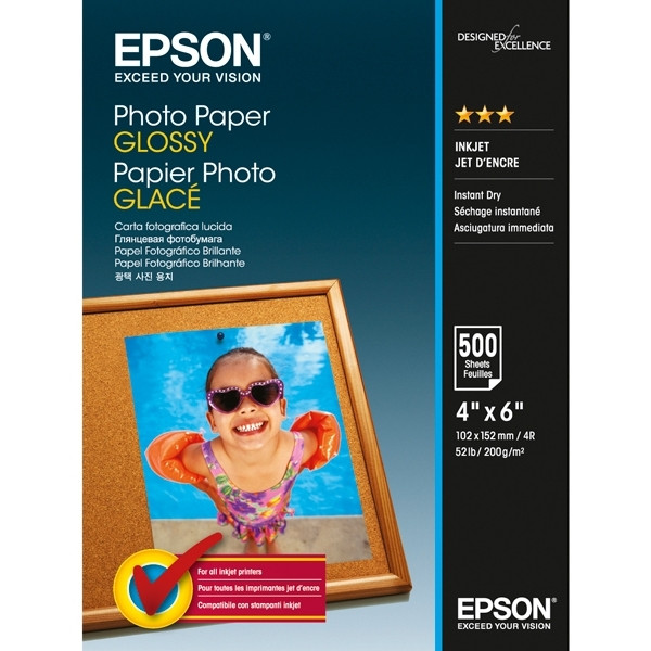 Epson S042549 Glossy papier photo 200 g/m² 10 x 15 cm (500 feuilles) C13S042549 153006 - 1
