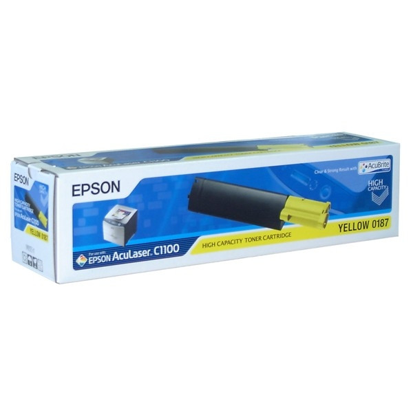 Epson S050187 toner haute capacité (d'origine) - jaune C13S050187 027790 - 1