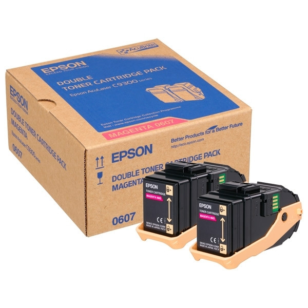 Epson S050607 pack toner magenta (d'origine) C13S050607 028304 - 1