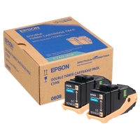 Epson S050608 pack toner cyan (d'origine) C13S050608 028302