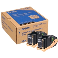 Epson S050609 pack double toner noir (d'origine) C13S050609 028300