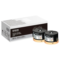 Epson S050711 pack double toner (d'origine) - noir C13S050711 052034