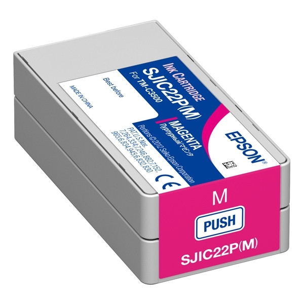 Epson SJIC22P(M) cartouche d'encre (d'origine) - magenta C33S020603 026640 - 1
