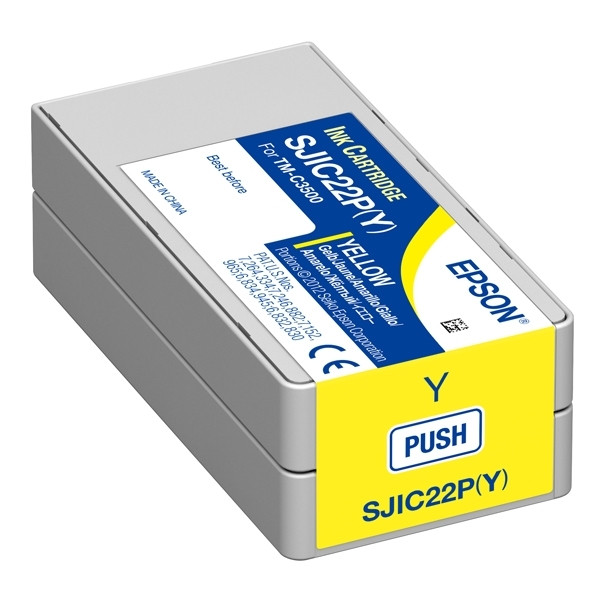 Epson SJIC22P(Y) cartouche d'encre (d'origine) - jaune C33S020604 026642 - 1