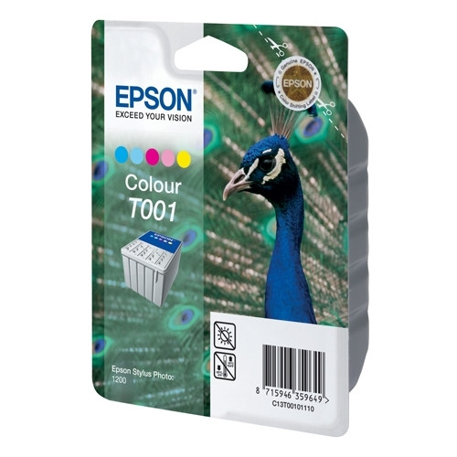 Epson T001 cartouche d'encre de couleur (d'origine) C13T00101110 020410 - 1