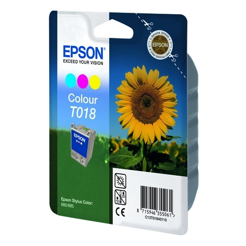 Epson T018 cartouche d'encre (d'origine) - couleur C13T01840110 020550 - 1
