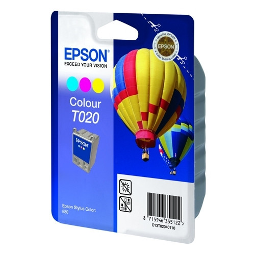 Epson T020 cartouche d'encre de couleur (d'origine) C13T02040110 020580 - 1