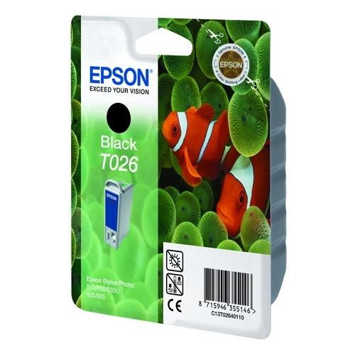 Epson T026 cartouche d'encre (d'origine) - noir C13T02640110 021080 - 1