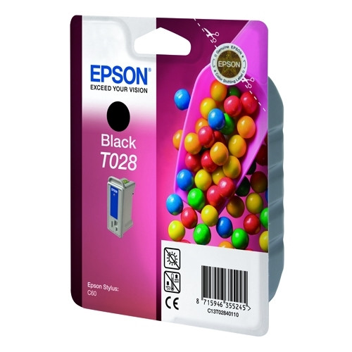 Epson T028 cartouche d'encre (d'origine) - noir C13T02840110 021100 - 1