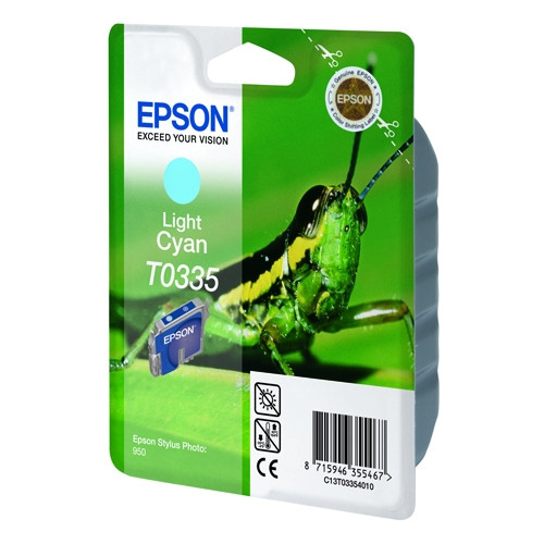 Epson T0335 cartouche d'encre cyan clair (d'origine) C13T03354010 021200 - 1
