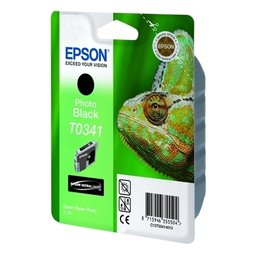 Epson T0341 cartouche d'encre (d'origine) - noir photo C13T03414010 022210 - 1