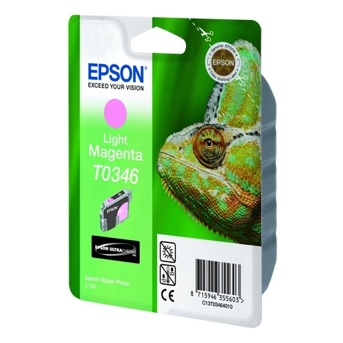 Epson T0346 cartouche d'encre (d'origine) - magenta clair C13T03464010 022310 - 1