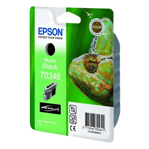 Epson T0348 cartouche d'encre (d'origine) - noir mat C13T03484010 022350 - 1
