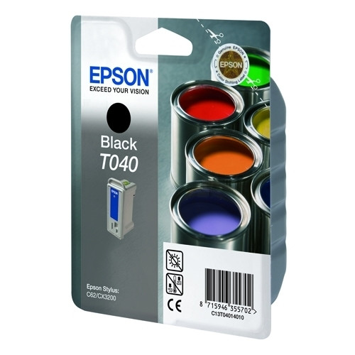 Epson T040 cartouche d'encre (d'origine) - noir C13T04014010 022110 - 1