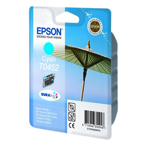 Epson T0452 cartouche d'encre (d'origine) - cyan C13T04524010 022470 - 1