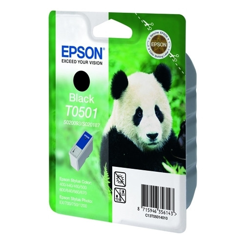 Epson T050 cartouche d'encre noire (d'origine) C13T05014010 020184 - 1