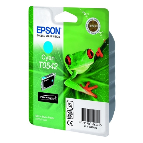 Epson T0542 cartouche d'encre cyan (d'origine) C13T05424010 022690 - 1