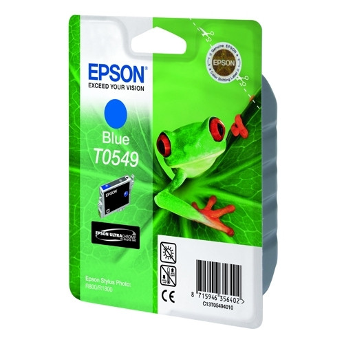 Epson T0549 cartouche d'encre bleue (d'origine) 022790 - 1