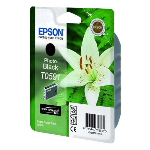 Epson T0591 cartouche d'encre (d'origine) - noir photo 022950 - 1