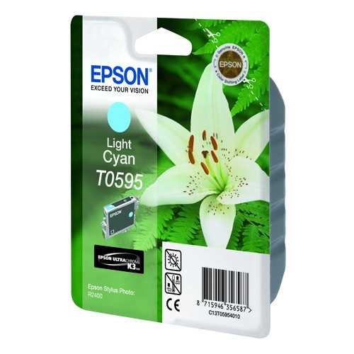 Epson T0595 cartouche d'encre cyan clair (d'origine) 022970 - 1