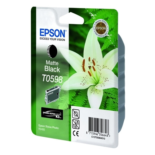 Epson T0598 cartouche d'encre noire mate (d'origine) C13T05984010 022985 - 1