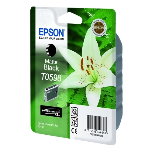 Epson T0598 cartouche d'encre noire mate (d'origine) 022985 Epson T0598 cartouche d'encre noire mate (d'origine) 022985 - 1