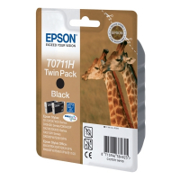 Epson T0711H cartouche pack de 2 d'encre noire à haute capacité (d'origine) C13T07114H10 902535