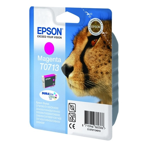 Epson T0713 cartouche d'encre magenta (d'origine) C13T07134011 C13T07134012 900663 - 1