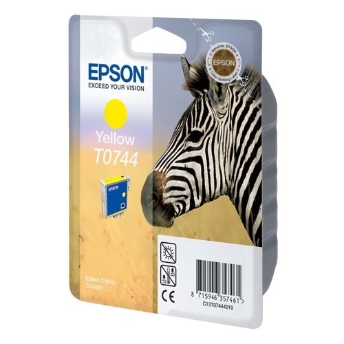 Epson T0744 cartouche d'encre jaune (d'origine) C13T07444010 026156 - 1