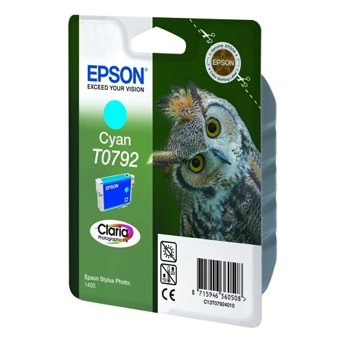 Epson T0792 cartouche d'encre cyan (d'origine) C13T07924010 023120 - 1