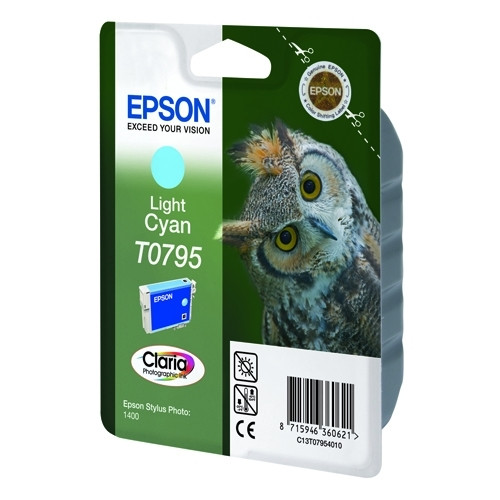 Epson T0795 cartouche d'encre (d'origine) - cyan clair C13T07954010 023150 - 1