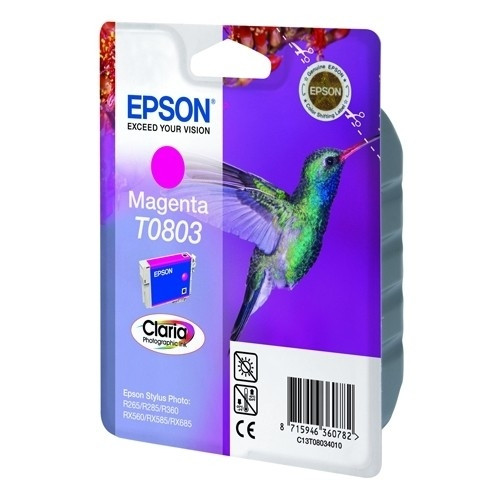 Epson T0803 cartouche d'encre magenta (d'origine) C13T08044011 901994 - 1