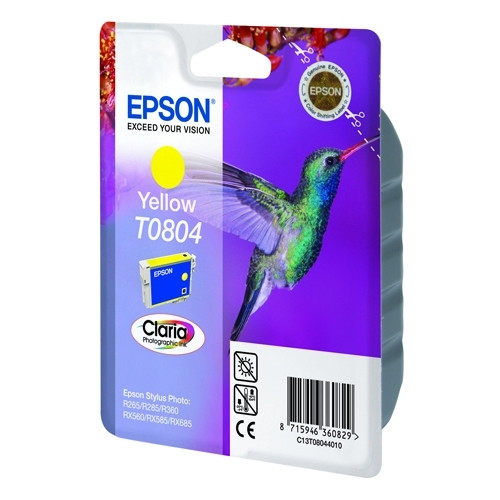 Epson T0804 cartouche d'encre jaune (d'origine) C13T08044011 902503 - 1