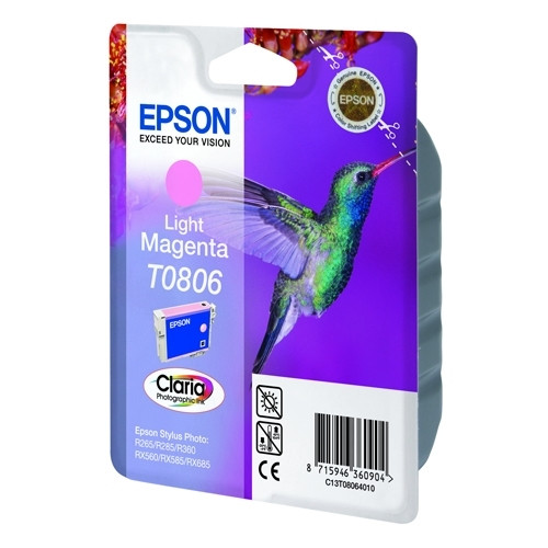 Epson T0806 cartouche d'encre (d'origine) - magenta clair C13T08064011 023095 - 1