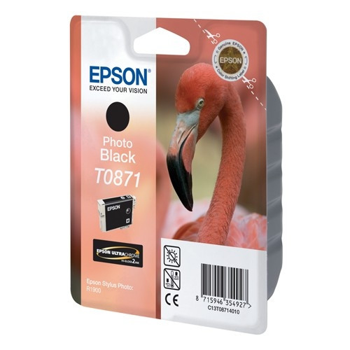 Epson T0871 cartouche d'encre photo noire (d'origine) C13T08714010 902574 - 1